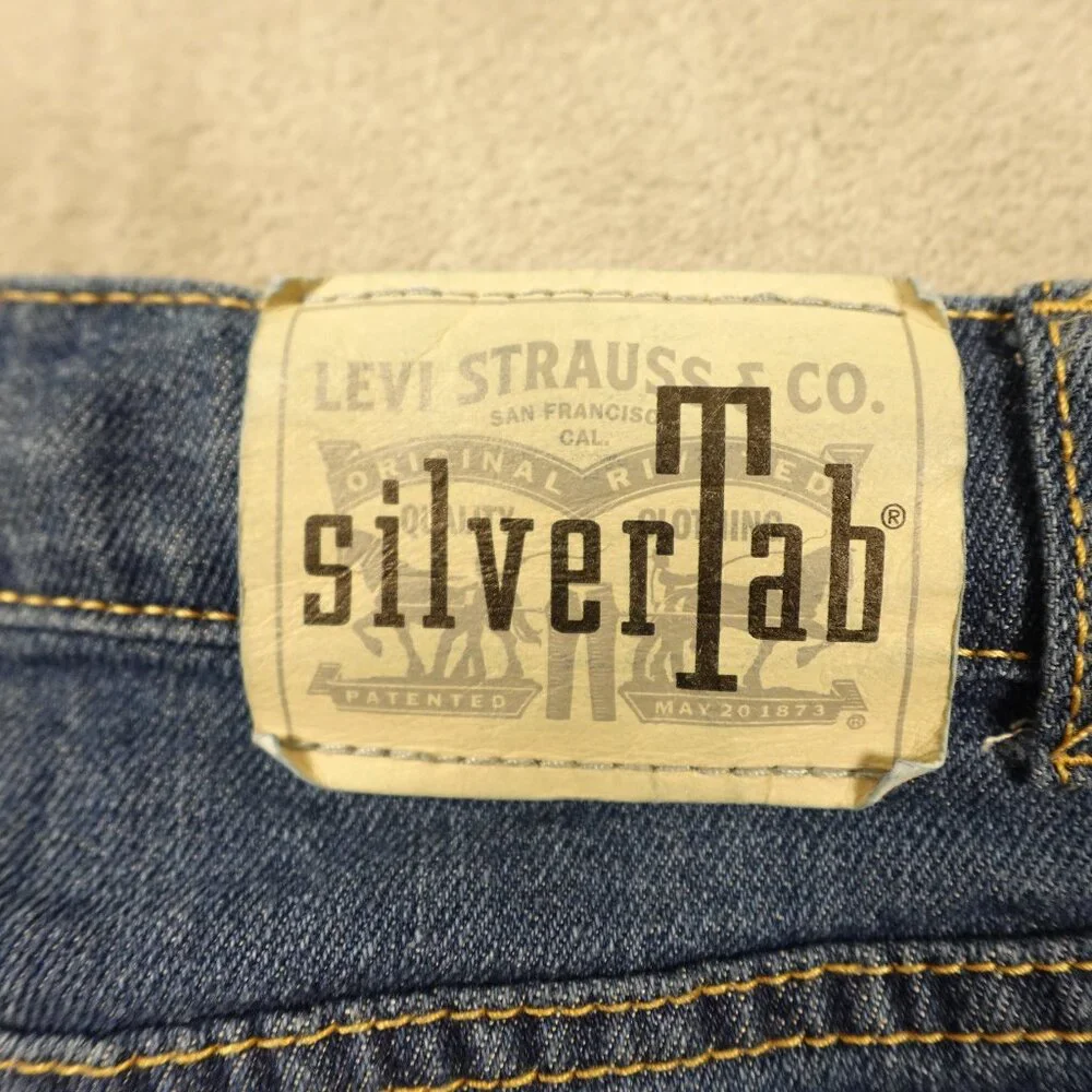 Levi's Jeans Silvertab Mini Mom Girls'‎ Size 8 Blue Denim Retro
